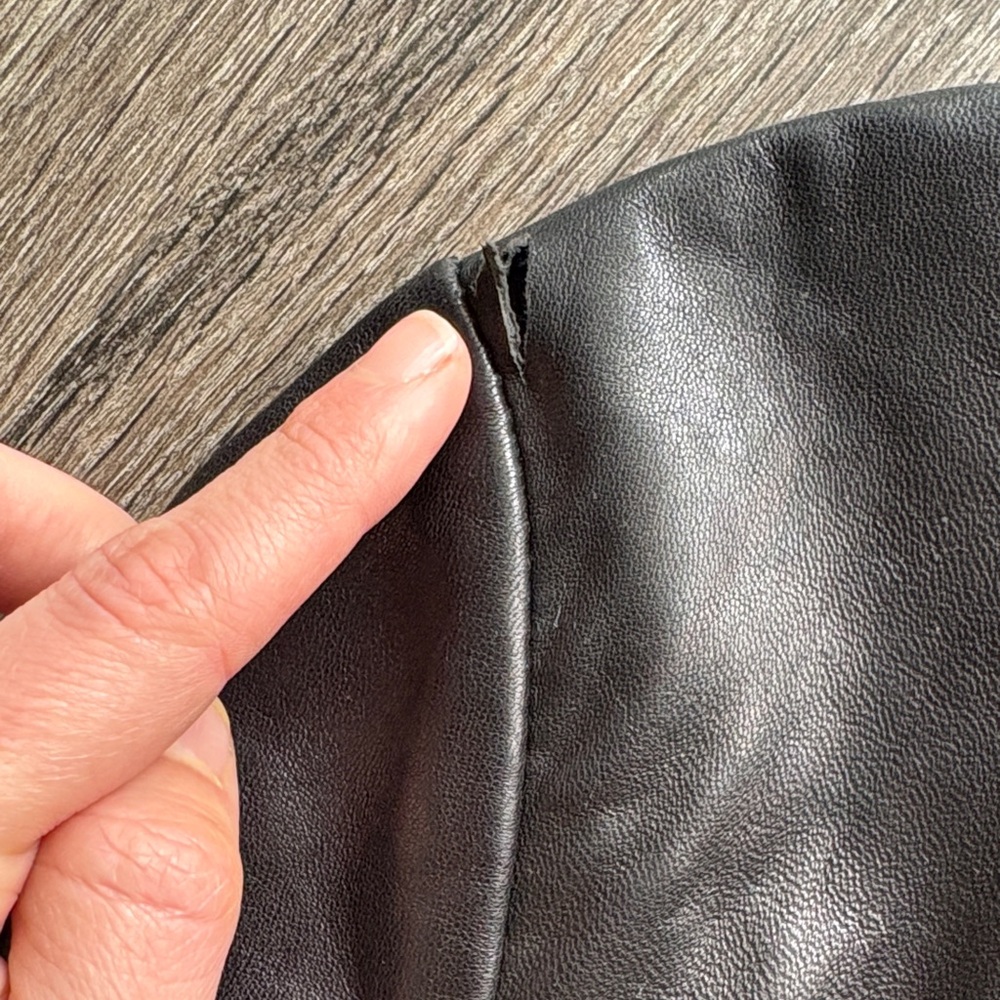 Michael Kors Leather Moto Jacket - Picture 6 of 11